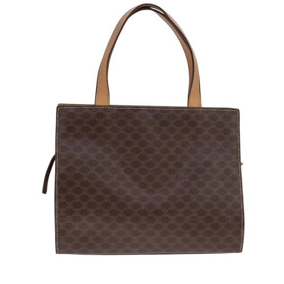 CELINE Macadam Canvas Hand Bag PVC Leather 2way Brown Auth 111490 - Picture 2 of 16